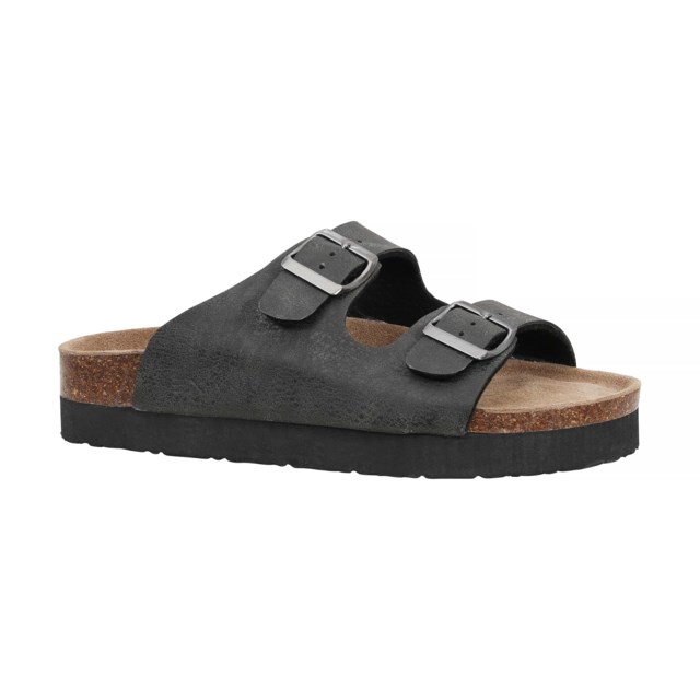 Sande lærsandal Black - 1
