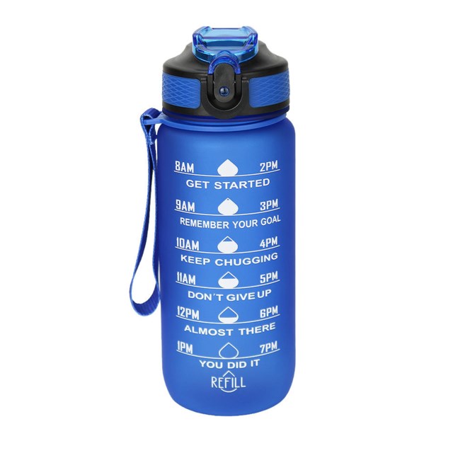Motivasjon drikkeflaske 0,6 liter Blue - 1