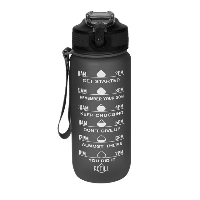 Motivasjon drikkeflaske 0,6 liter Black - 1
