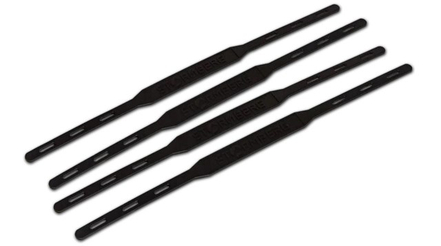 Solid elastisk fotstrikk, 2 par Black Barn - 1
