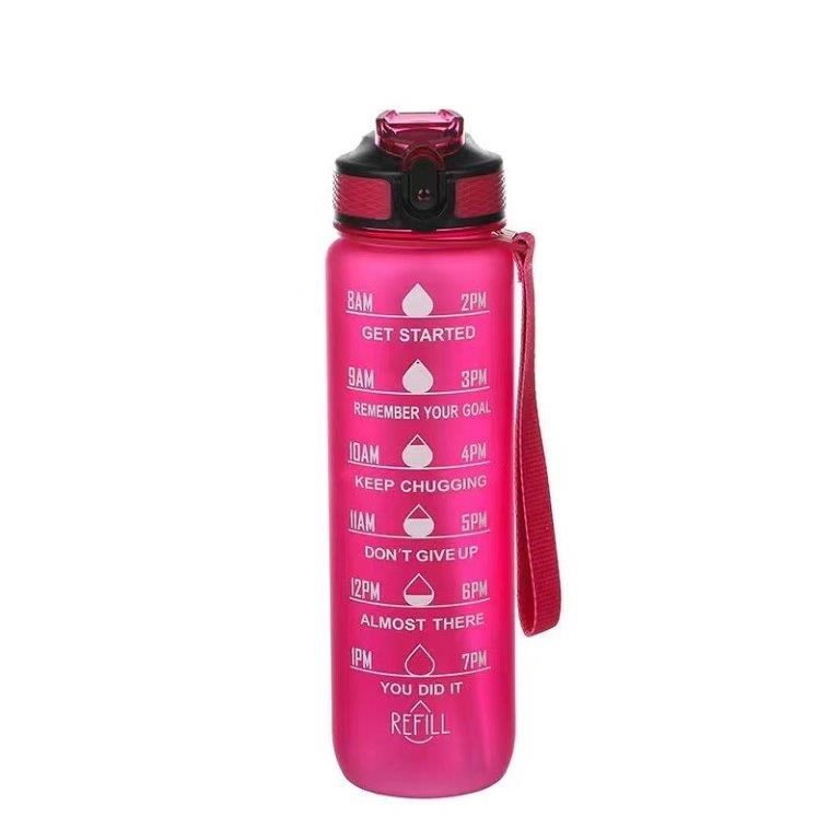 Motivasjon Drikkeflaske 1 Liter Rosa Stormberg motivasjon-drikkeflaske-1-liter-rosa-stormberg