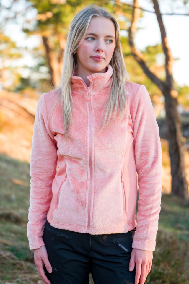 Geiranger resirkulert fleecejakke Pink Dame - 1