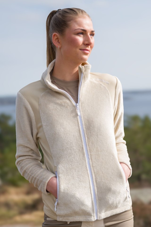 Geiranger resirkulert fleecejakke Beige Dame - 1
