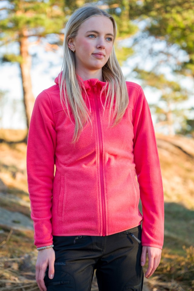 Stryn fleecejakke Geranium / Sun Kissed Coral - 1