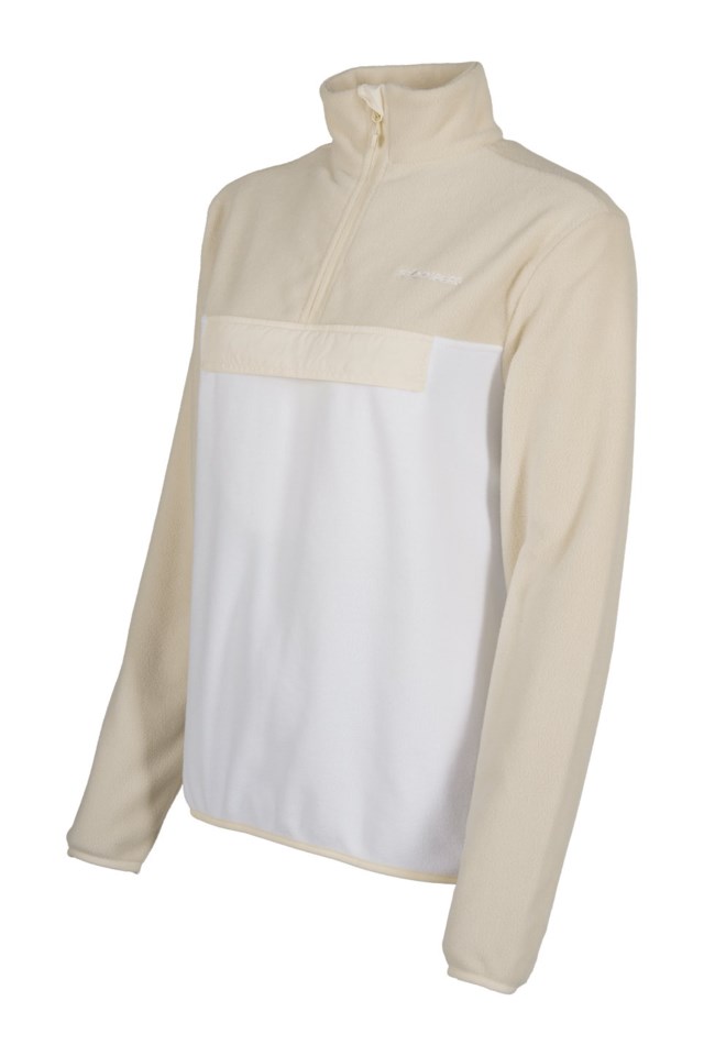 Lyngør Half Zip fleecegenser White|Beige Dame - 1