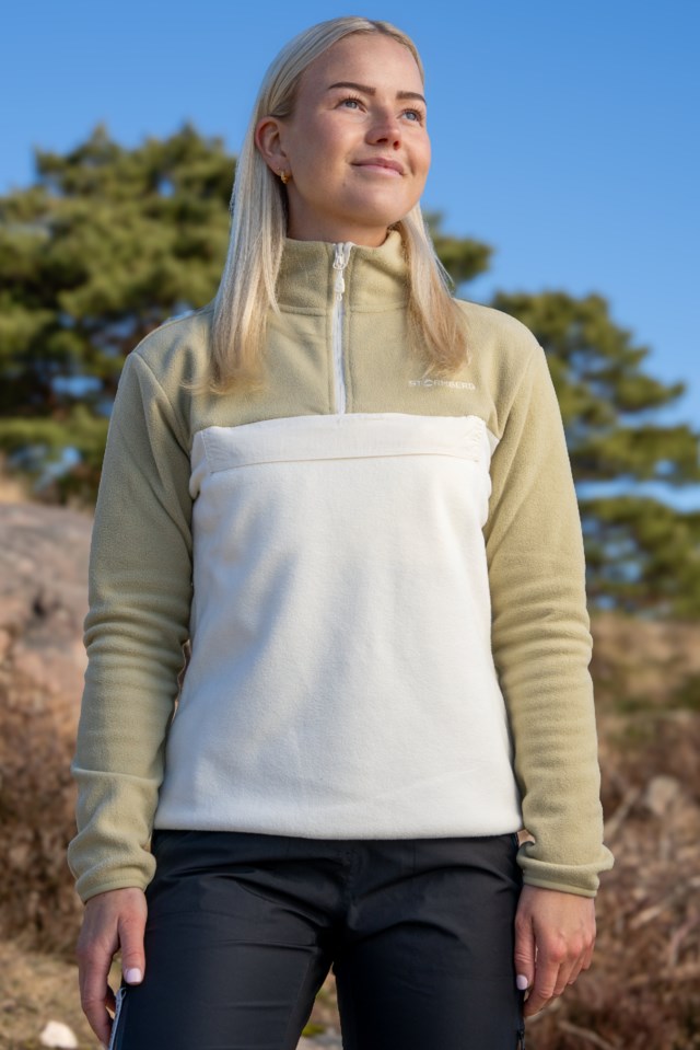 Lyngør Half Zip fleecegenser Gray Green / Turtledove - 1