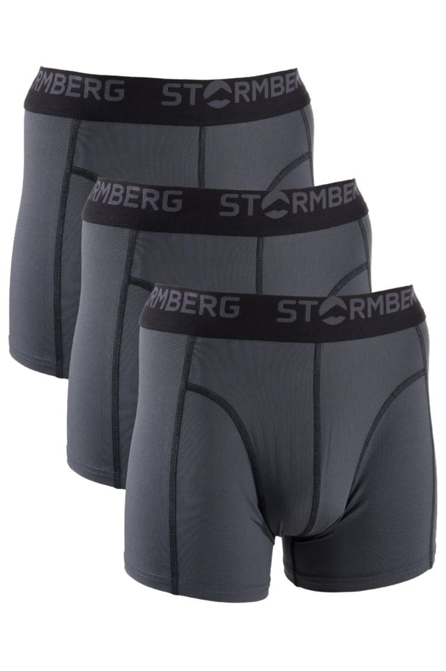 Steinur boxer 3-pack Black|Grey Herre - 1