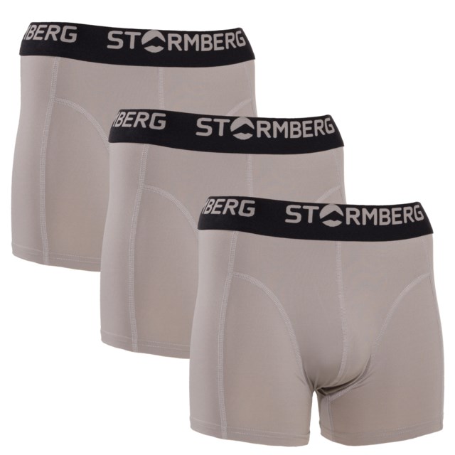 Steinur boxer 3-pack Beige Herre - 1
