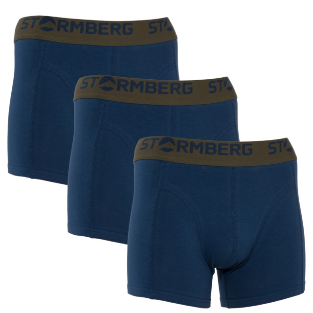 Tolan bomull boxer 3-pack Blue Herre - 1