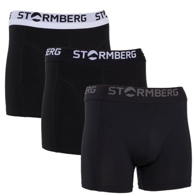 Tolan bomull boxer 3-pack Black Herre - 1