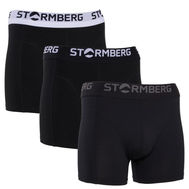 Tolan bomull boxer 3-pack Black Herre - 1