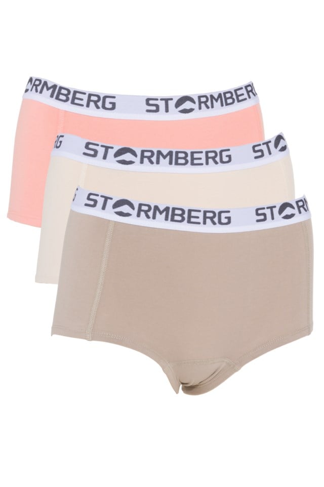 Dalset boxer 3-pack Pink|Beige Dame - 1