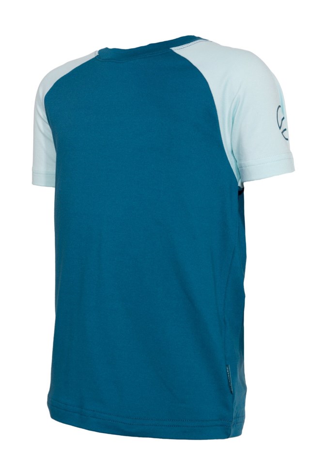 Aurland stretch t-skjorte barn 1-7 Island Paradise / Blue Coral - 1