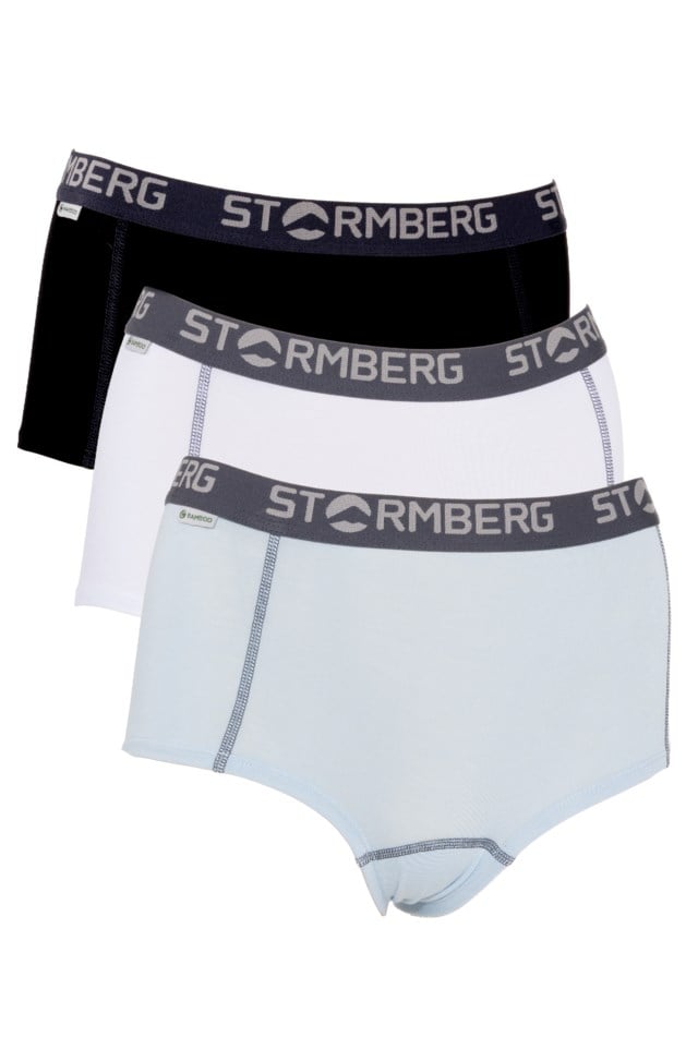Smi bambus boxer 3-pack White|Black Dame - 1