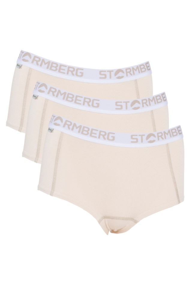 Smi bambus boxer 3-pack Beige Dame - 1
