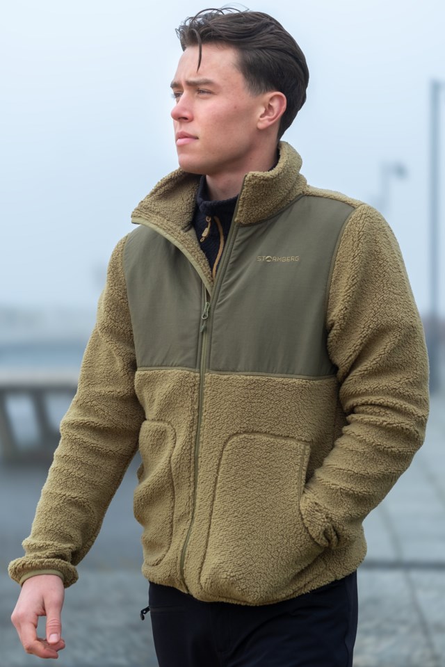 Trollheimen hybrid sherpajakke Green Herre - 1