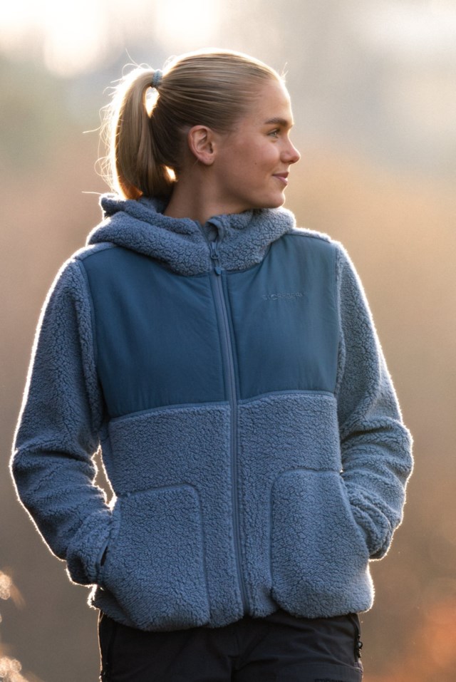 Trollheimen hybrid sherpajakke Blue Dame - 1