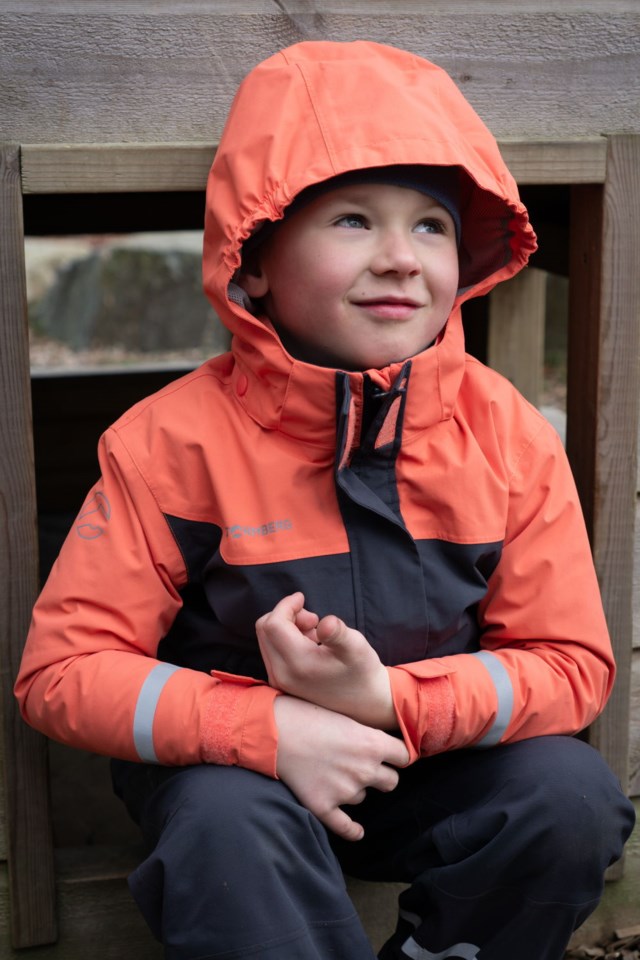 Barnefjell skalljakke barn 1-7 Emberglow / Ebony - 1