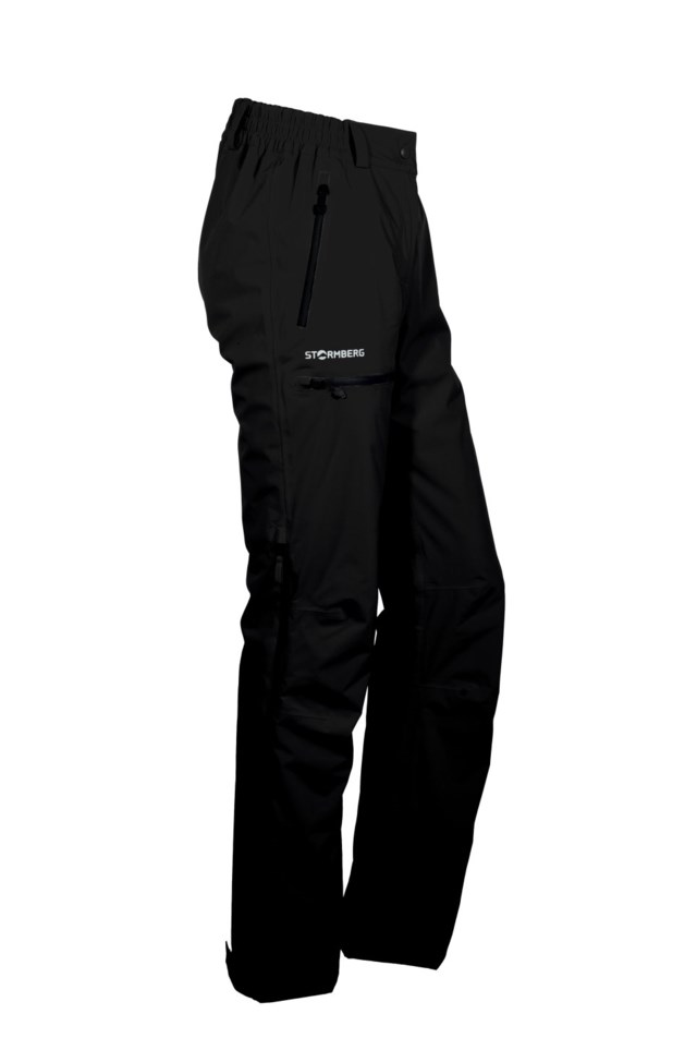 Trolltunga skallbukse m/ 2-veis zip Jet Black - 1