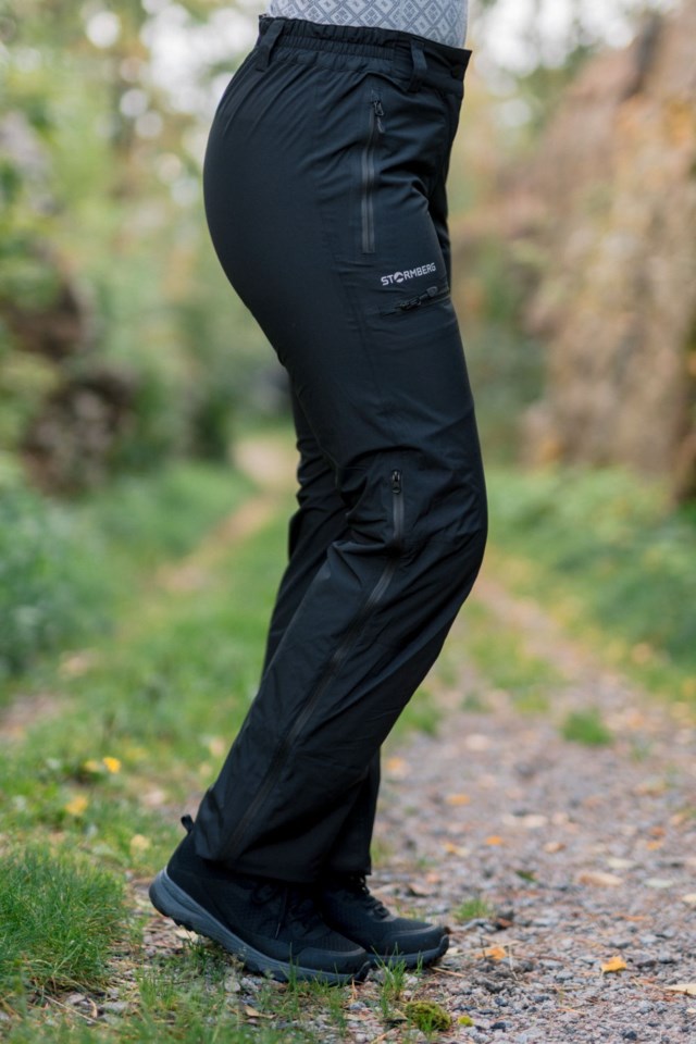 Trolltunga skallbukse m/ 2-veis zip Black Dame - 1