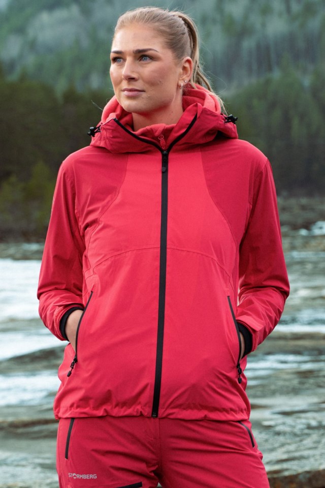 Trolltunga skalljakke Geranium / Winterberry - 1