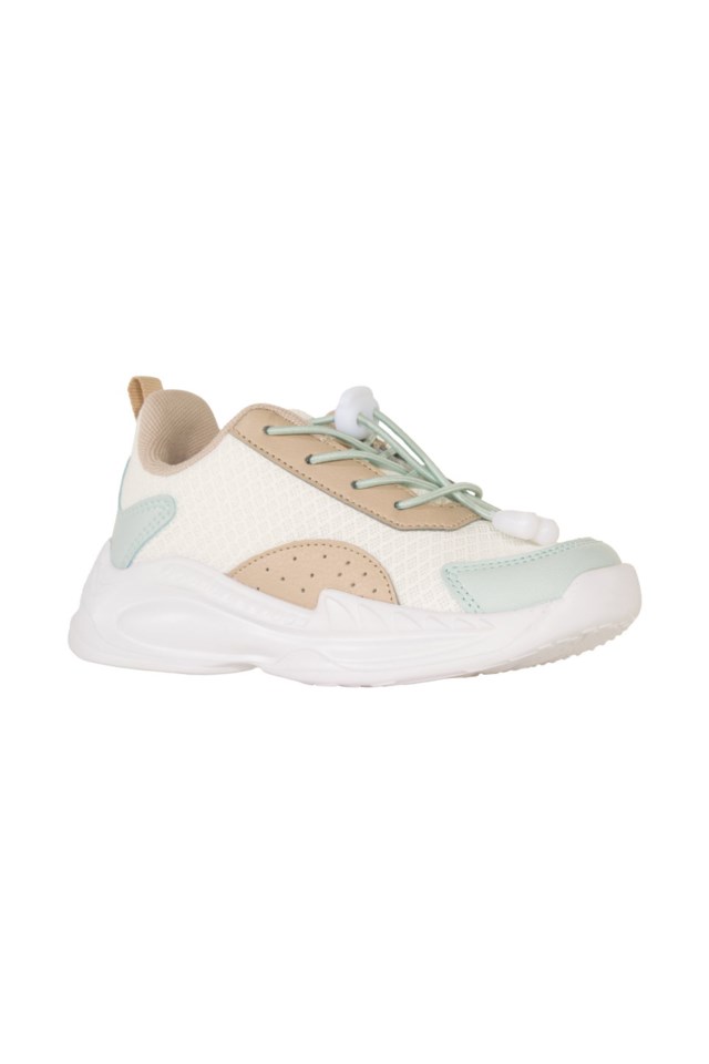 Kilen joggesko barn Bright White / Oxford Tan - 1