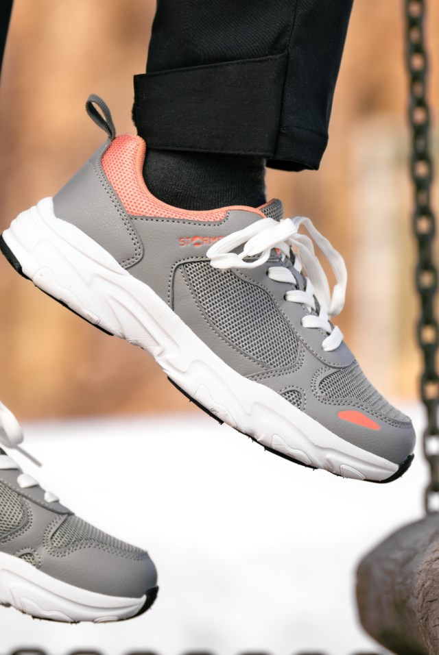 Våge joggesko junior Grey Barn - 1