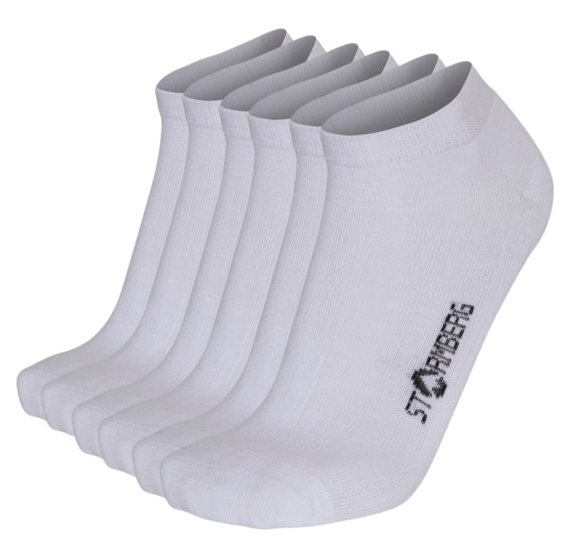 Kosen bambus ankelsokk 3-pack White Unisex - 1