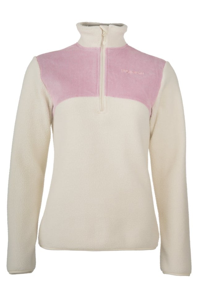 Lifjell Half Zip fleecegenser Beige|Pink Dame - 1