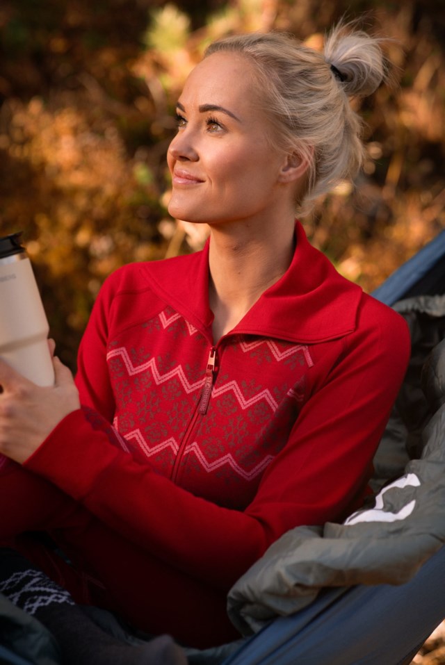 Setesdal 2-lags ulljakke Red Dame - 1