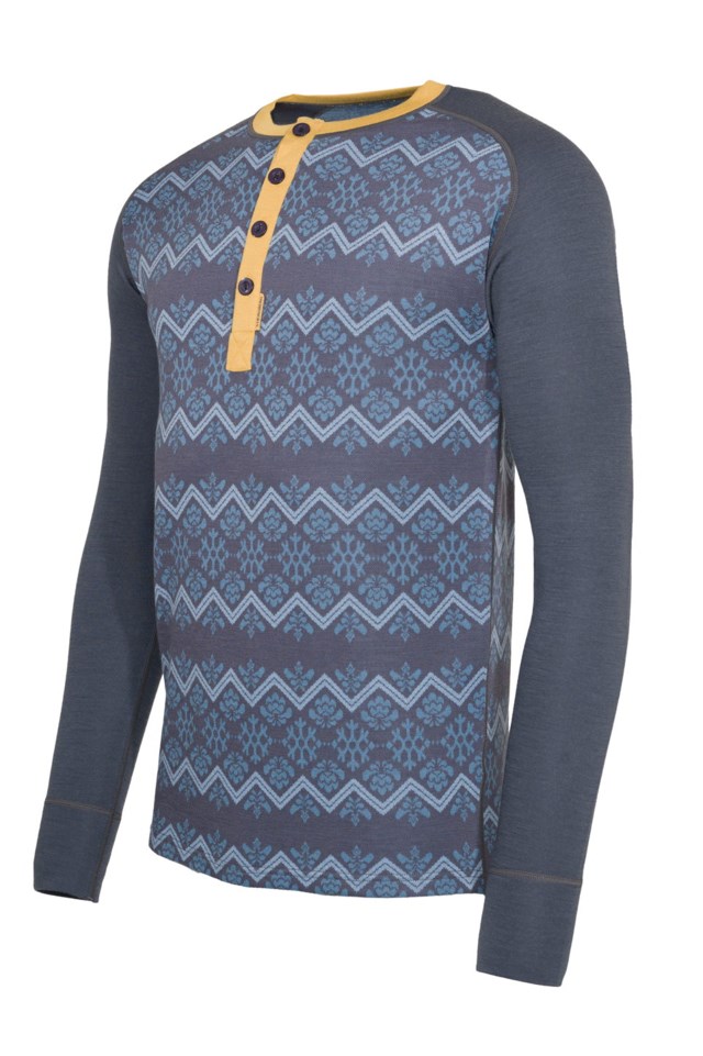 Setesdal 2-lags bestefar ulltrøye Jet Black / Blue Fusion - 1