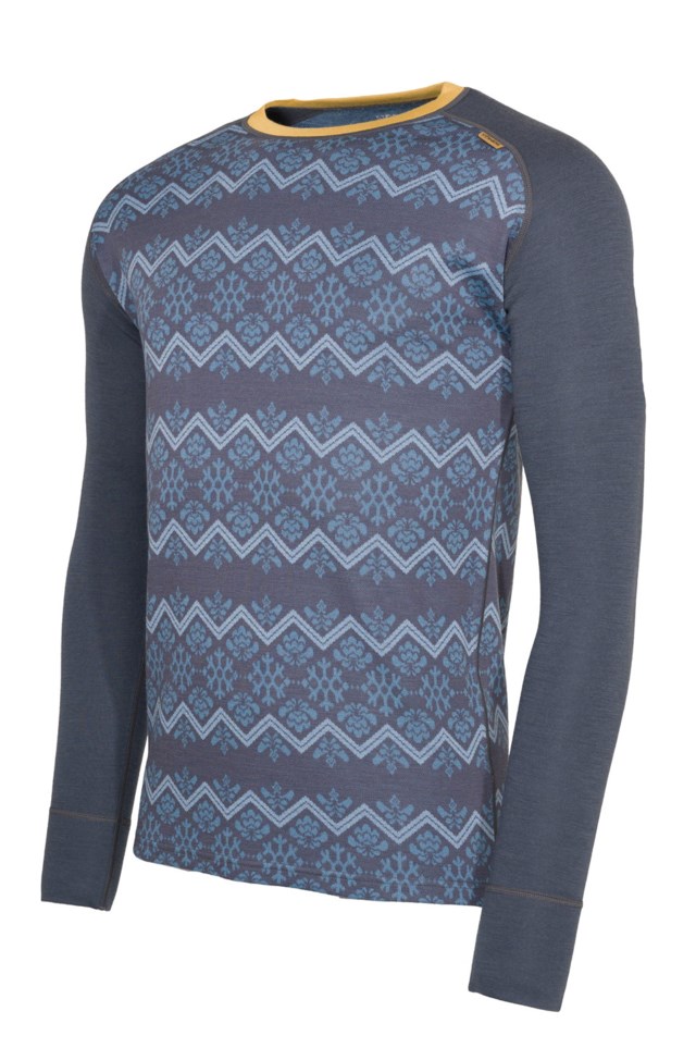Setesdal 2-lags ulltrøye Jet Black / Blue Fusion - 1