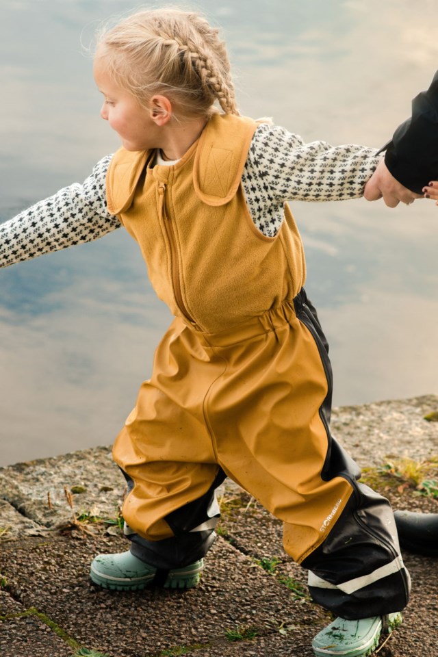 Lofoten fôret regnbukse barn 1-7 Yellow Barn - 1