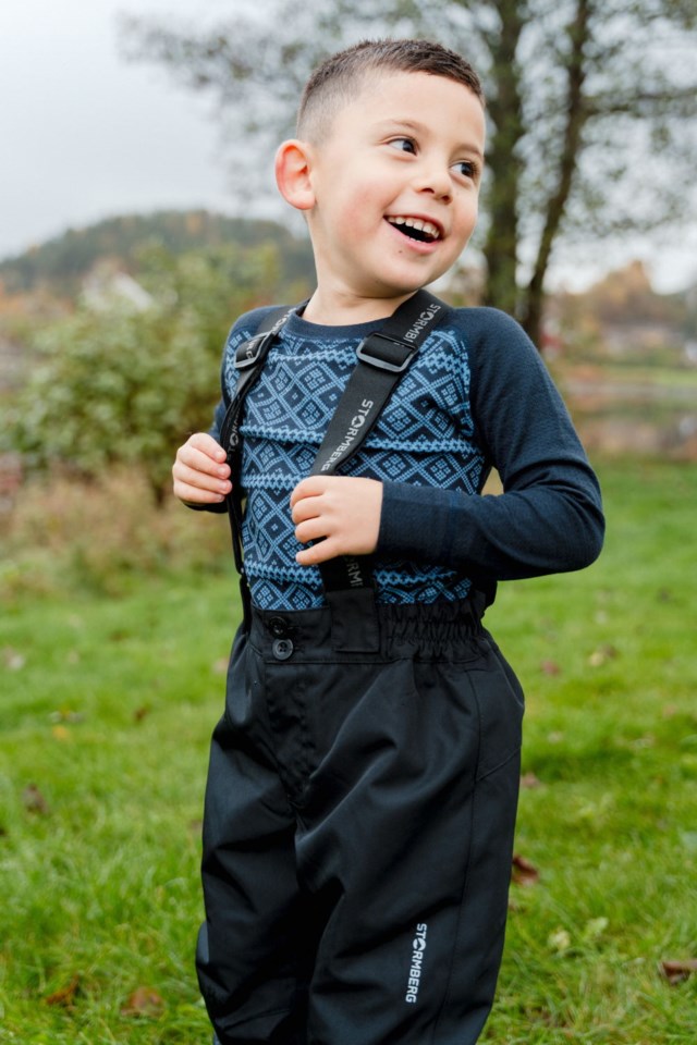 Kvitfjell vattert selebukse barn 1-7 Black Barn - 1