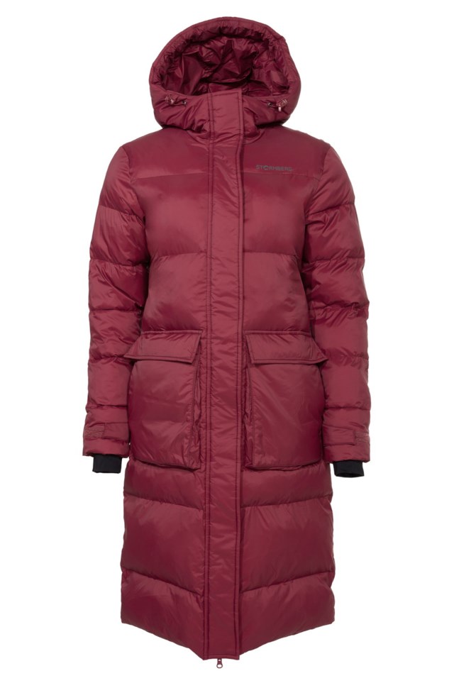 Frostdalen lang vattert parkas Red Dame - 1