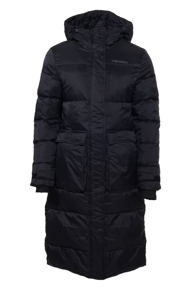 Frostdalen lang vattert parkas Black Dame - 1