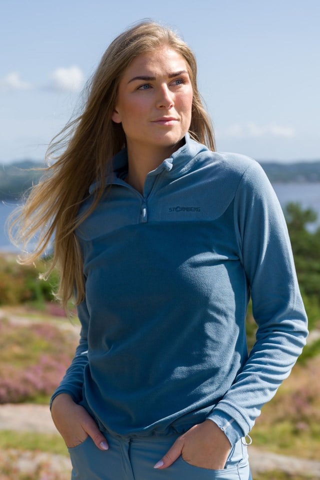 Lindefjell fleecegenser Blue Dame - 1