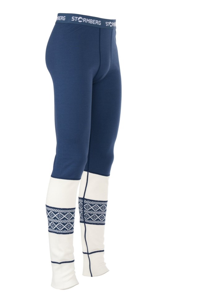 Hardanger 2-lags ullongs White|Blue Herre - 1