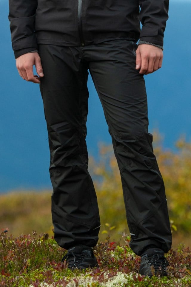 Verberget resirkulert skallbukse m/ korte ben Black Herre - 1