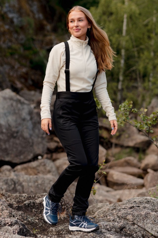 Vettakollen Zip-Off turtights m/ seler Caviar - 1