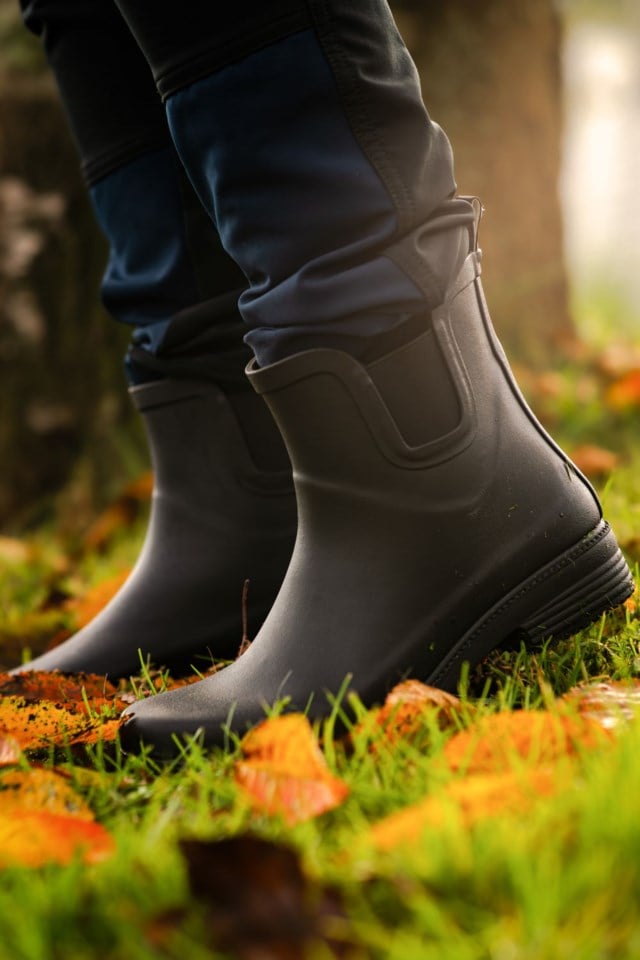 Flo lav gummistøvel Black Dame - 1
