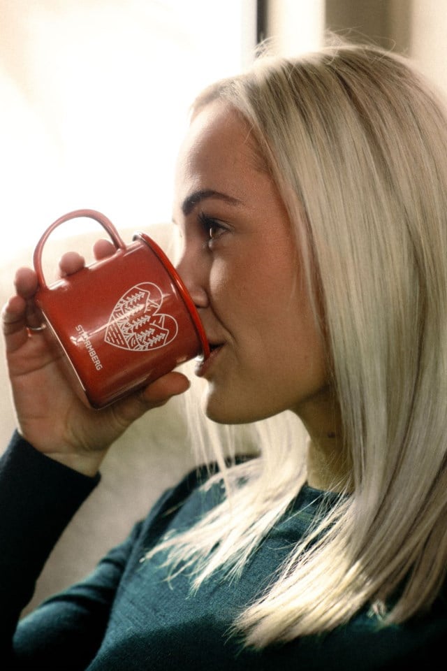 Stetind emaljert turkopp, 0,35 L Red Utstyr - 1