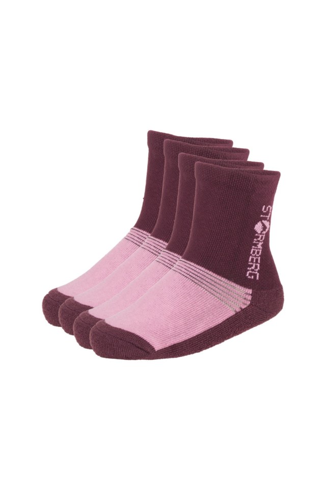 Kollen ullsokk barn 2-pack Purple Barn - 1