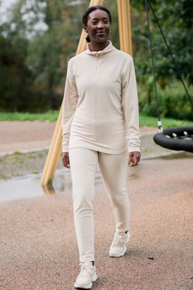 Bergen fleecegenser Beige Unisex - 1