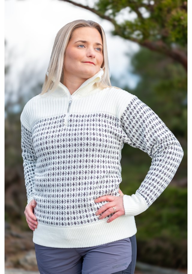 Tøttadalen Islender Half Zip strikkegenser