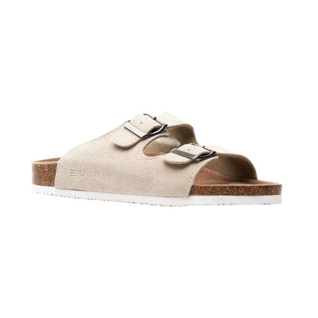 Sandnes lærsandal Beige - 1