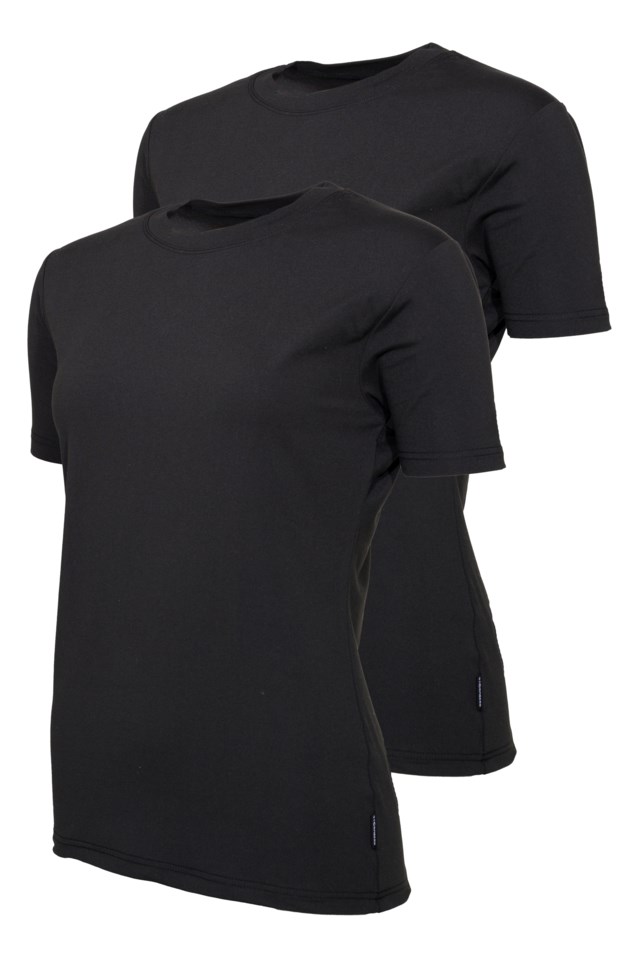 Bryne Quick Dry t-skjorte 2-pack Jet Black - 1