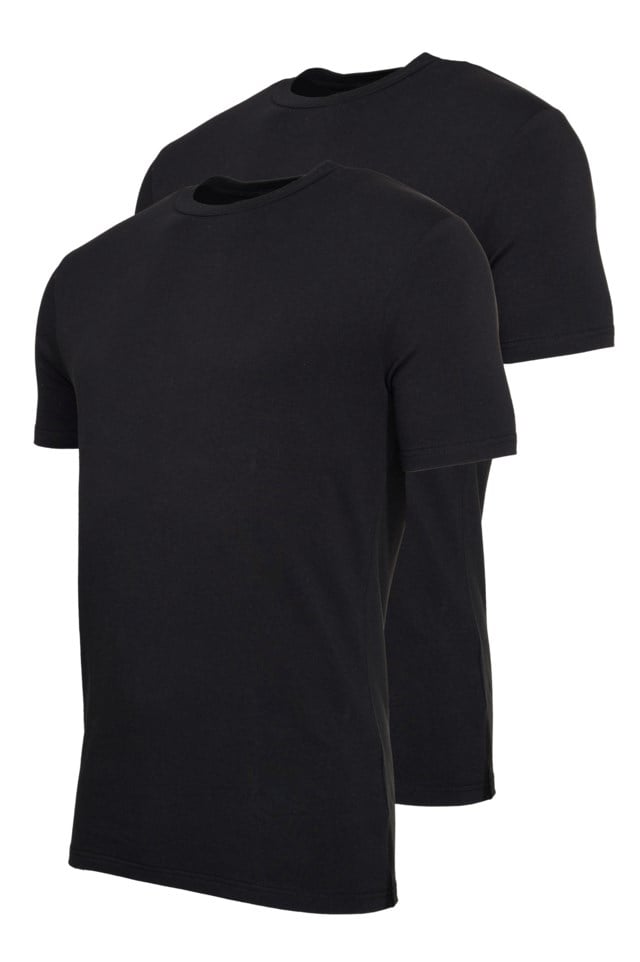 Oslo bomull t-skjorte 2-pack Black Herre - 1