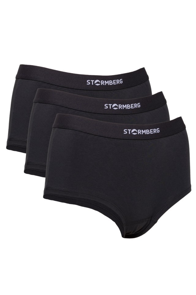 Dalvik bomull boxer 3-pack Jet Black - 1