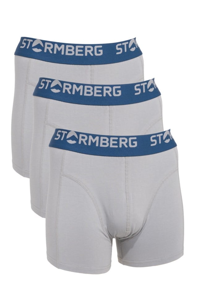Tolan bomull boxer 3-pack Grey Herre - 1